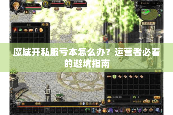 魔域开私服亏本怎么办？运营者必看的避坑指南