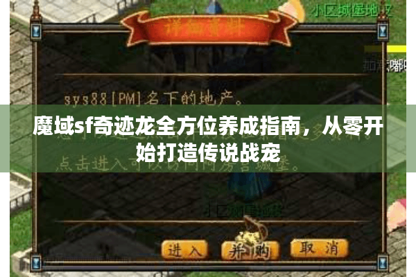 魔域sf奇迹龙全方位养成指南，从零开始打造传说战宠