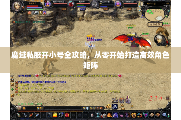 魔域私服开小号全攻略，从零开始打造高效角色矩阵