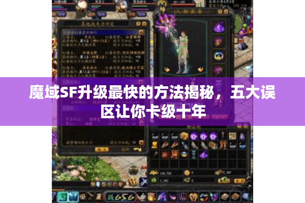 魔域SF升级最快的方法揭秘，五大误区让你卡级十年