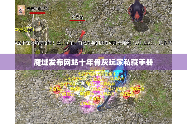 魔域发布网站十年骨灰玩家私藏手册