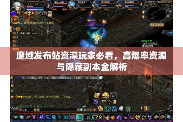魔域发布站资深玩家必看，高爆率资源与隐藏副本全解析