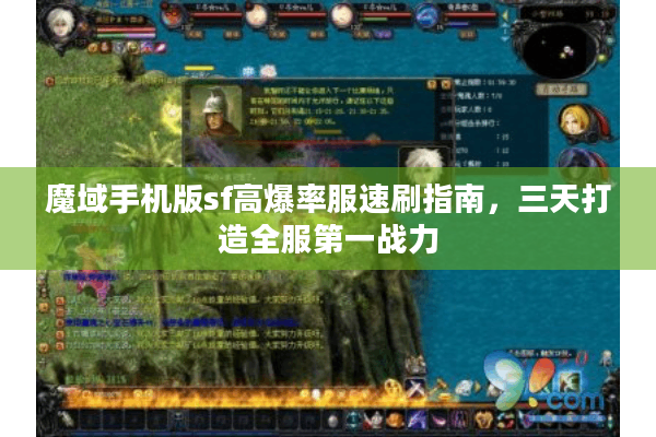 魔域手机版sf高爆率服速刷指南，三天打造全服第一战力